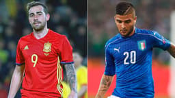 Montagem - Paco Alcacer e Insigne