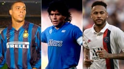 Convertido aos valores de 2019, a transferência de Ronaldo do Barcelona para a Internazionale, em 1997, seria a maior da história do futebol. O brasileiro seria o mais caro, na frente de grandes nomes como Diego Maradona e Michel Platini. Neymar, que é a transferência mais cara da história, ficaria com a oitava posição, segundo mostra o jornal inglês 'The Sun'. A conversão foi feita pelo site italiano especializado em análise de mercado 'Play Ratings', que desenvolveu um algoritmo que determina o valor das transferências antigas para a atualidade. Confira quais seriam, nessas condições, os jogadores mais caros da história.