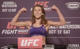 Durante a semana, Joanna viveu uma polêmica sobre o corte de peso para o combate deste fim de semana (Foto: Reprodução/UFC)