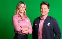 Luiz Carlos Jr. e Janaína Xavier - TV Globo