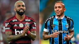 Montagem - Gabigol e Everton Cebolinha