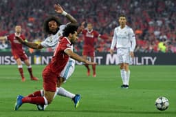 Marcelo e Salah - Real Madrid x Liverpool