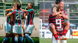 Montagem Feminino Fluminense - Flamengo