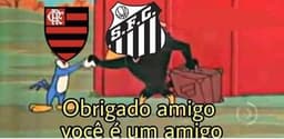 Meme: Flamengo e Santos