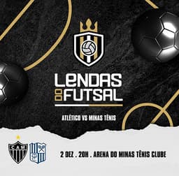 o jogo exibição será nesta segunda-feira, 2 de dezembro, às 20h, na Arena do Minas Tênis clube