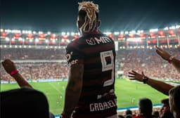 Imagens de Gabigol pelo Flamengo