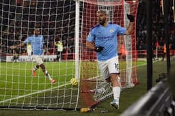 Sheffield x Manchester City - Agüero - Comemoração