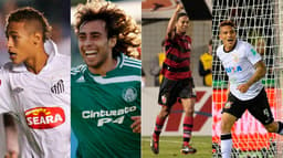 Montagem - Neymar, Valdivia, Ronaldinho, Guerrero