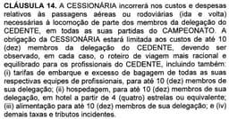 Contrato Flamengo x Globo - Aberto Antigo