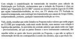 Contrato Flamengo x Globo - Notificação Globo