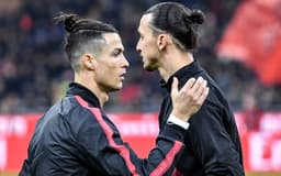 Milan x Juventus - Ibrahimovic e Cristiano Ronaldo