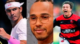 Rafael Nadal, Lewis Hamilton e Dejan Petkovic