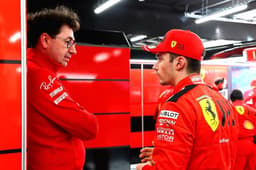 Mattia Binotto e Charles Leclerc