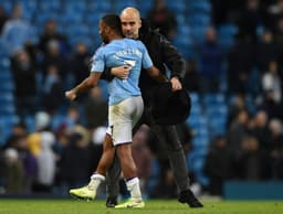 Sterling e Guardiola - Manchester City