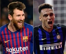 Lionel Messi e Lautaro Martínez