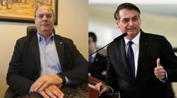 Montagem - Bolsonaro; Witzel