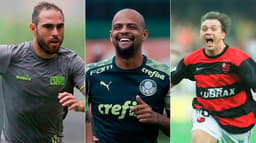 Montagem - Bruno Cesar, Felipe Melo e Petkovic