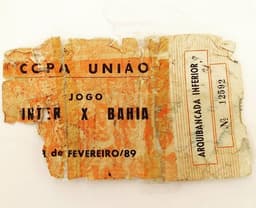 Ingresso da final do Campeonato Brasileiro de 1988