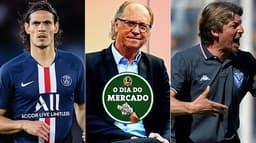 Montagem Cavani, Paulo Roberto Falcão e Gabriel Heinze.