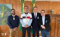 Rodolfo Landim e Bolsonaro