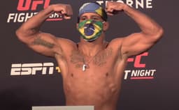 Durinho atingiu a marca do peso-meio-médio e está pronto para enfrentar o ex-campeão Woodley (Foto: Reprodução/YouTube)