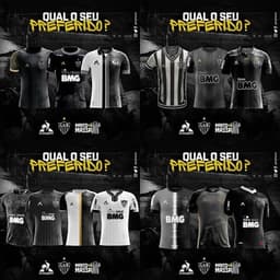 A enquete é para escolher quais modelos de camisa criados pelo torcedor serão produzidos pela fornecedora do Galo como material especial