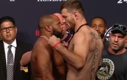 Trilogia entre Miocic e Cormier foi marcada para o dia 15 de agosto (Foto reprodução UFC)