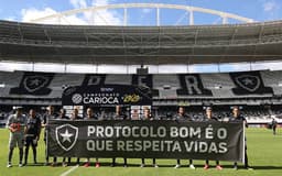 Protesto Botafogo x Cabofriense