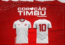 Camisa Branco de Luta do Náutico