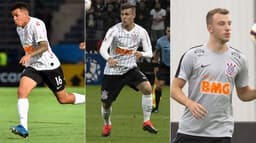 Montagem Corinthians - Sidclay, Lucas Piton e Carlos Augusto