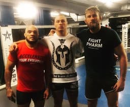 Alemão Feuch treina com Latifi e Gustafsson, atletas do UFC (Foto: Reprodução/Instagram/@timofeucht)