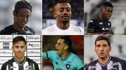 Montagem Botafogo - Honda, Kalou, Gabriel Cortez, Lecaros, Gatito e Barrandeguy