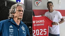 Montagem - Jorge Jesus e Pedrinho