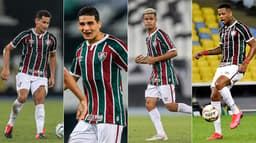 Montagem Fluminense - Ganso, Michel Araújo, Miguel e Caio Paulista