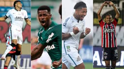 Montagem Paulistas - Corinthians, Palmeiras, Santos e São Paulo