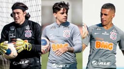 Montagem - Cássio, Fagner e Gabriel - Corinthians