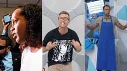 Montagem - Ronaldinho, Neto e Denílson