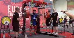 Powerlifting - Acidente com russo