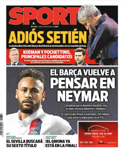 Capa jornal Sport - 17/08/2020