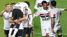 Montagem - Corinthians e São Paulo