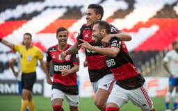 Pedro e Everton Ribeiro Comemoração - Flamengo x Fortaleza