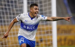 Comemoração Cesar Pinares - Universidad Católica x Grêmio