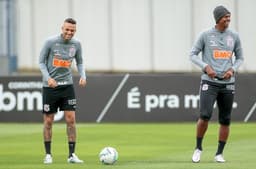 Luan e Jô - Treino Corinthians