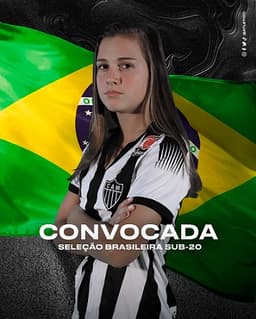 Flávia será a  representante do Galo na seleção feminina sub-20