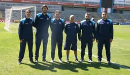 Comissão técnica do Guarani de Palhoça em visita a Vila Capanema