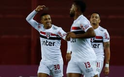 Lanús x São Paulo - Comemoração