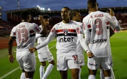 Lanús x São Paulo - Comemoração