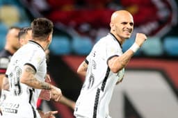 Atlético-GO x Corinthians - Comemoração