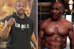 Duelo entre Mike Tyson (dir.) e Roy Jones Jr (esq.) acontecerá no dia 28 de novembro (Foto reprodução)