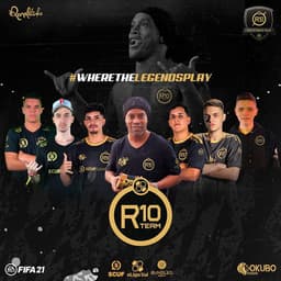 Ronaldinho e os atletas do R10 Team. Sucesso já na primeira temporada